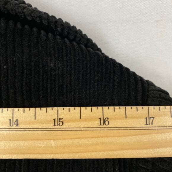 Blair Corduroy Overcoat Long Trench Coat Men S Black Matrix Dark Gothic Grunge - Picture 6 of 8